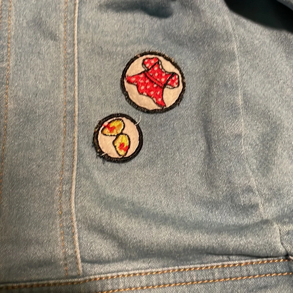 Disney collection by TuTu Couture Jean Jacket Versatile Minnie Mouse Patches